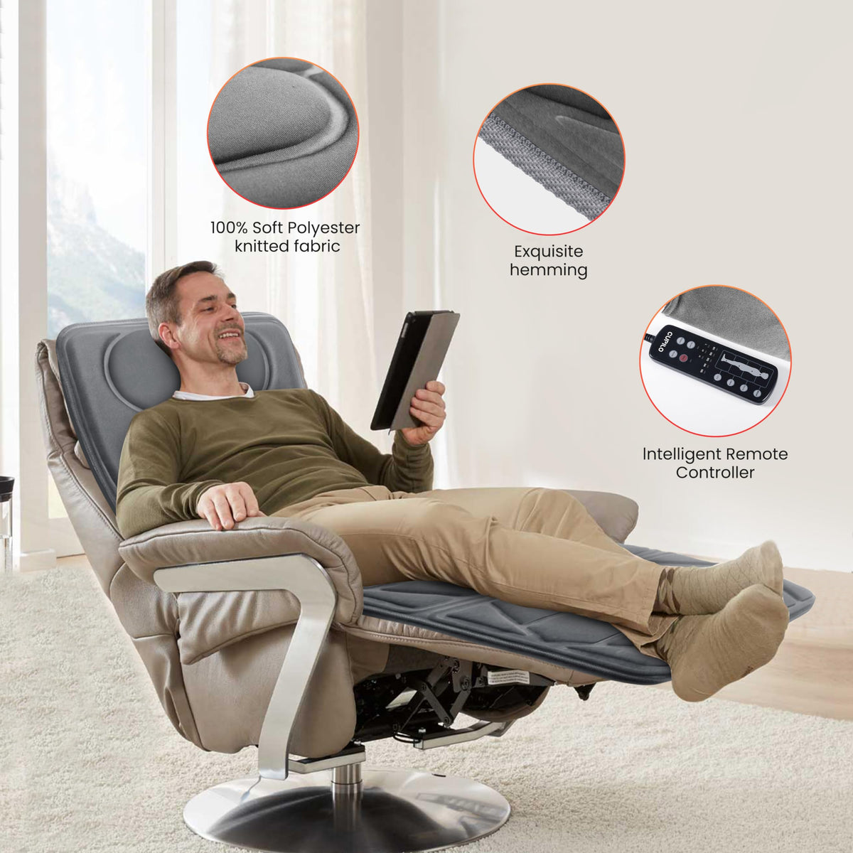 Full Body Massage Mat with Heat V742
