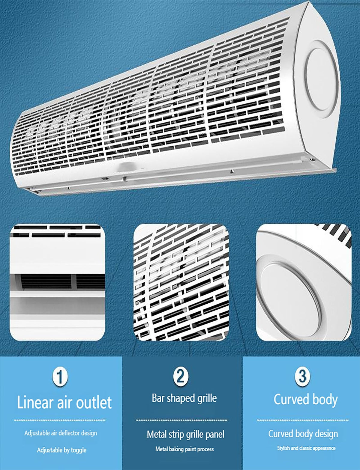 Remote Control Commercial Air Curtain Blower 150cm O7412