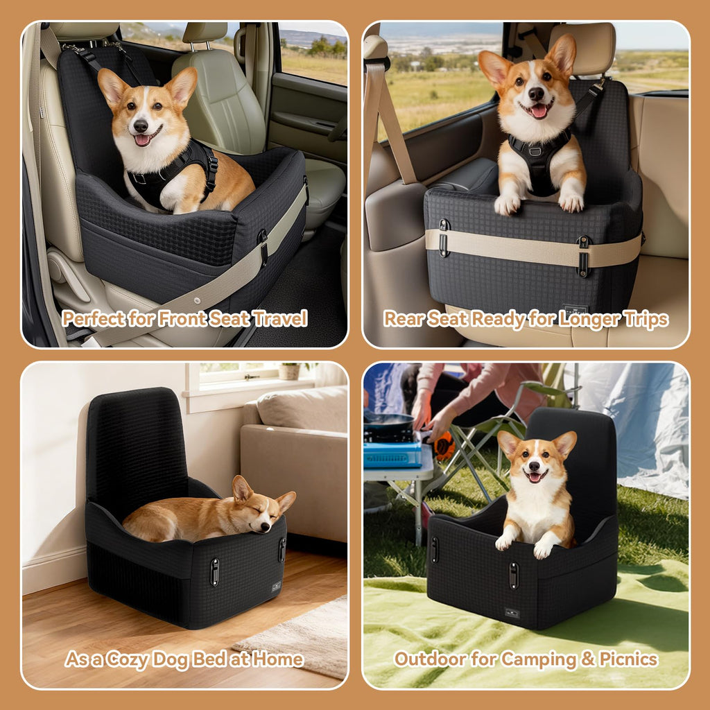 Dog Car Seat with Elevated Cushion C70257