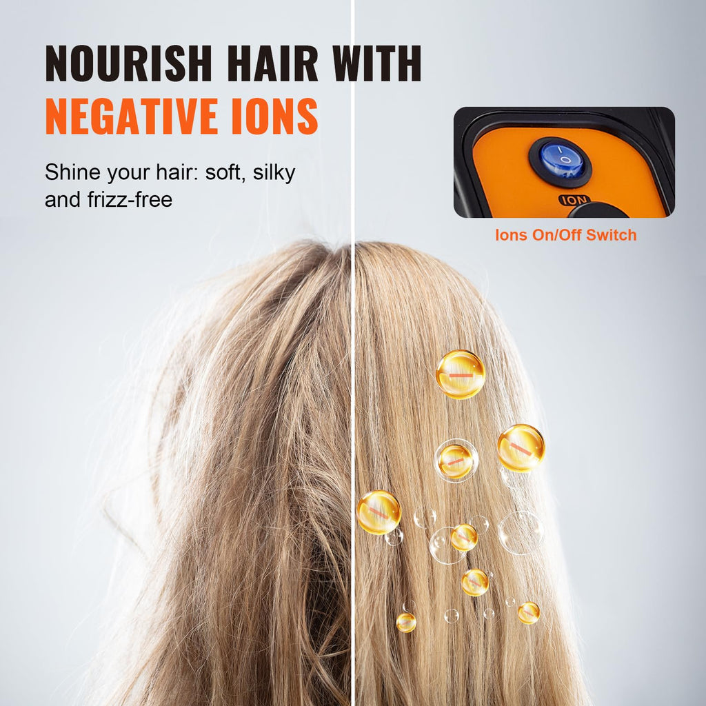 1875W Ionic Hooded Hair Dryer with Timer E72165