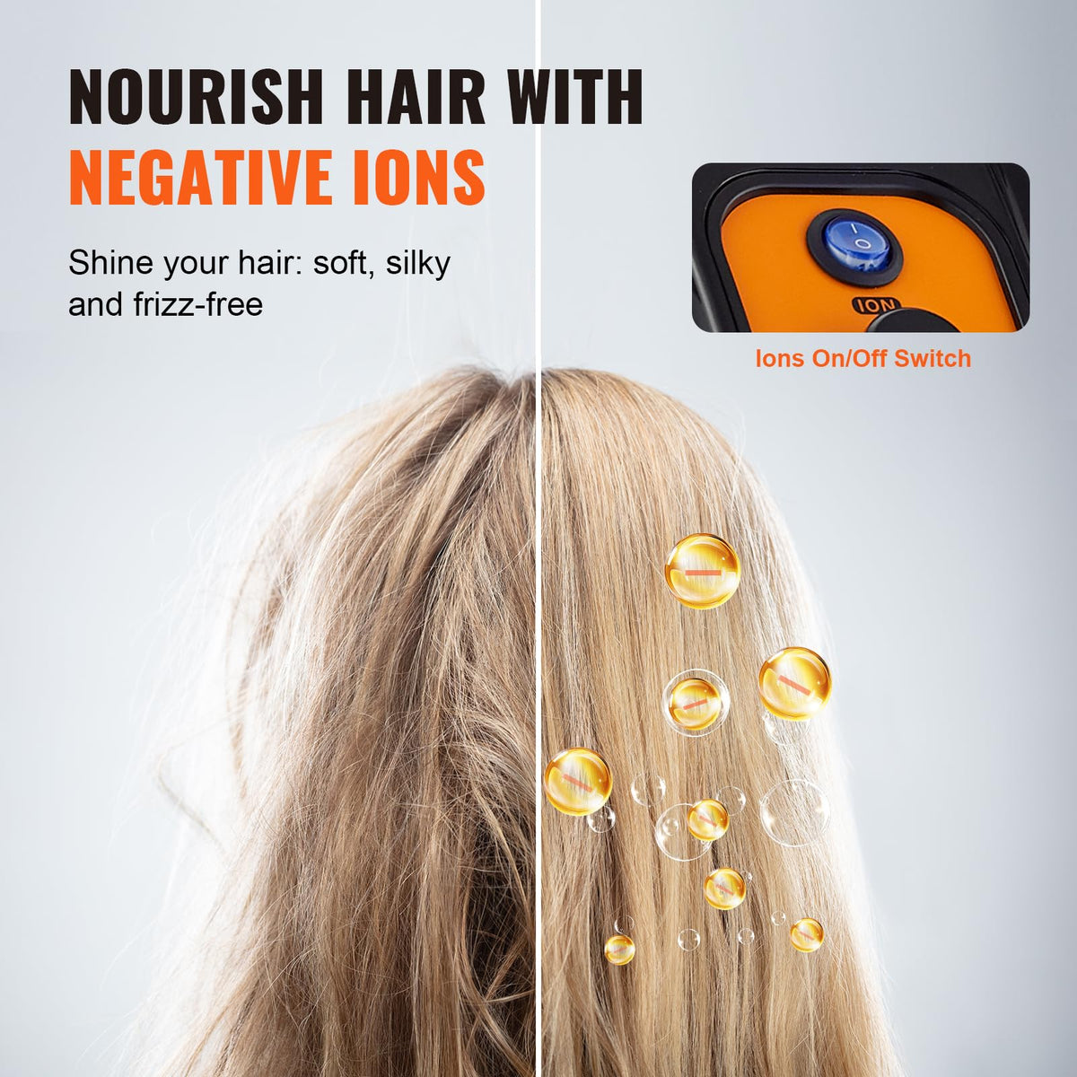 1875W Ionic Hooded Hair Dryer with Timer E72165