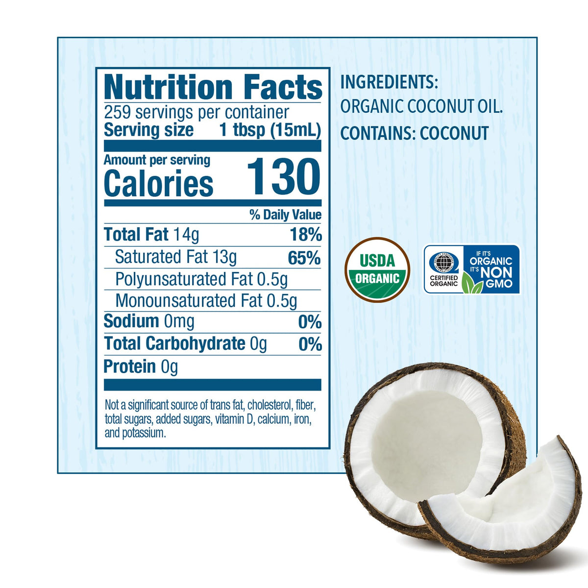 Organic Refined Coconut Oil 1 Gallon X8774
