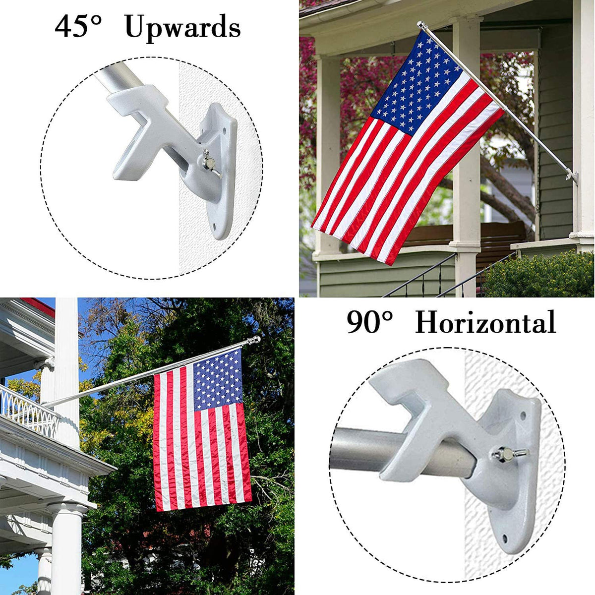 Aluminum 6FT Flag Pole Holder W5720