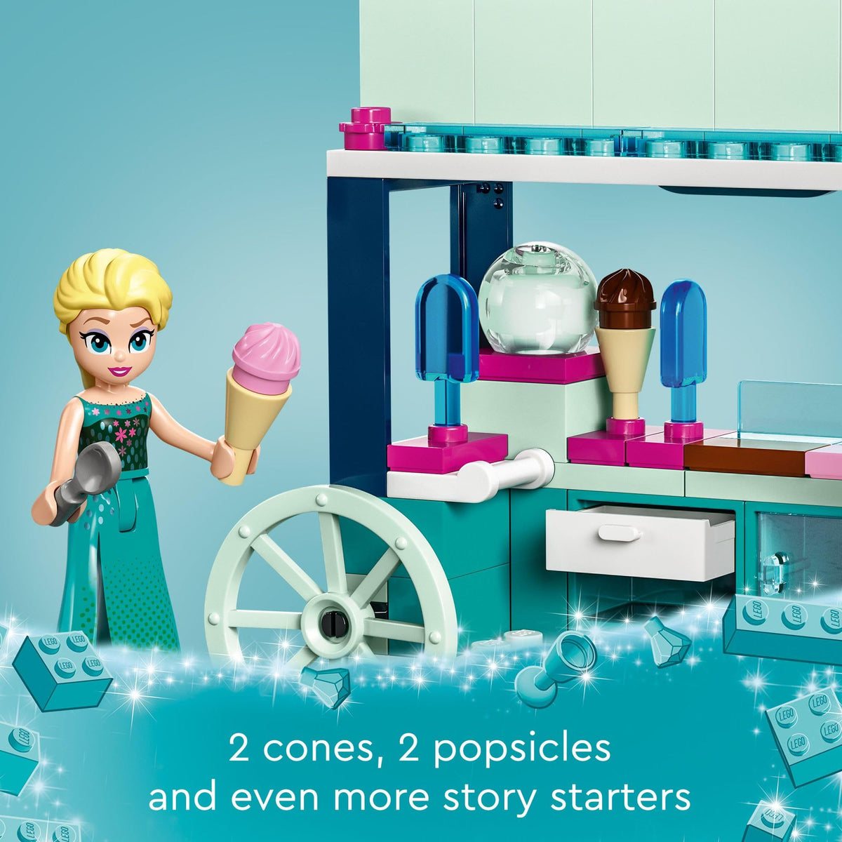 Frozen Building Set with Elsa Mini-Doll and Snowgie Figure B4144
