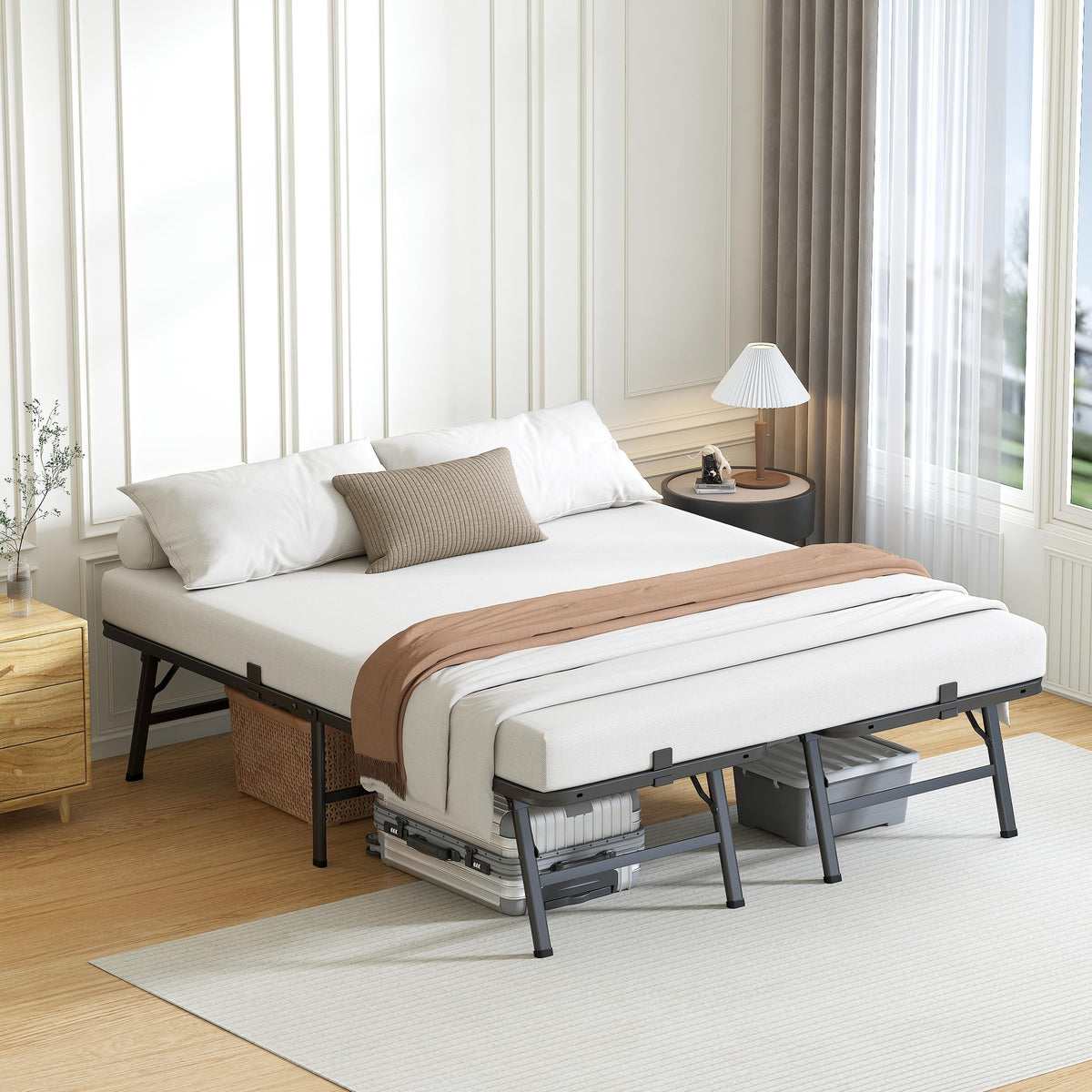 18 Inch Queen Metal Folding Bed Frame M217