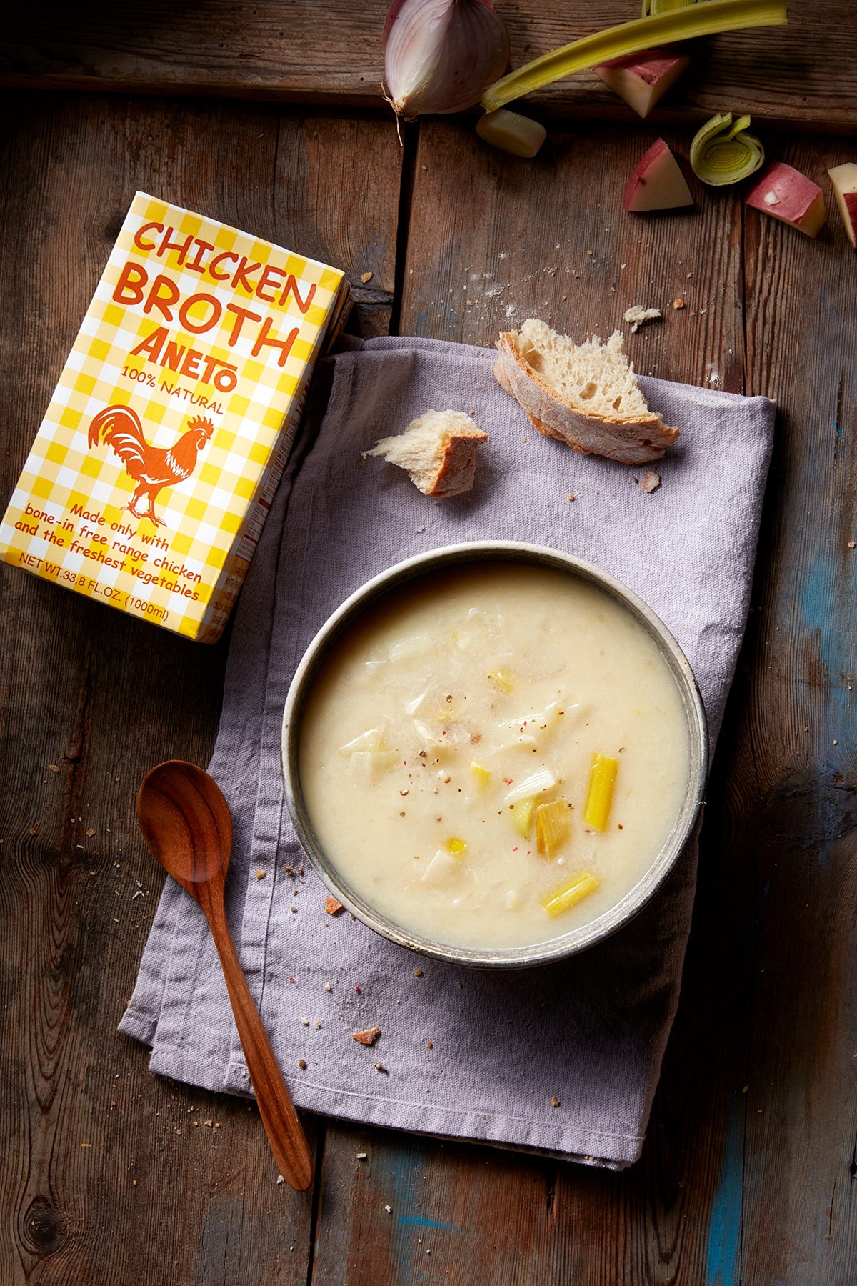 100% Natural Chicken Broth 33.83 Ounce N43071